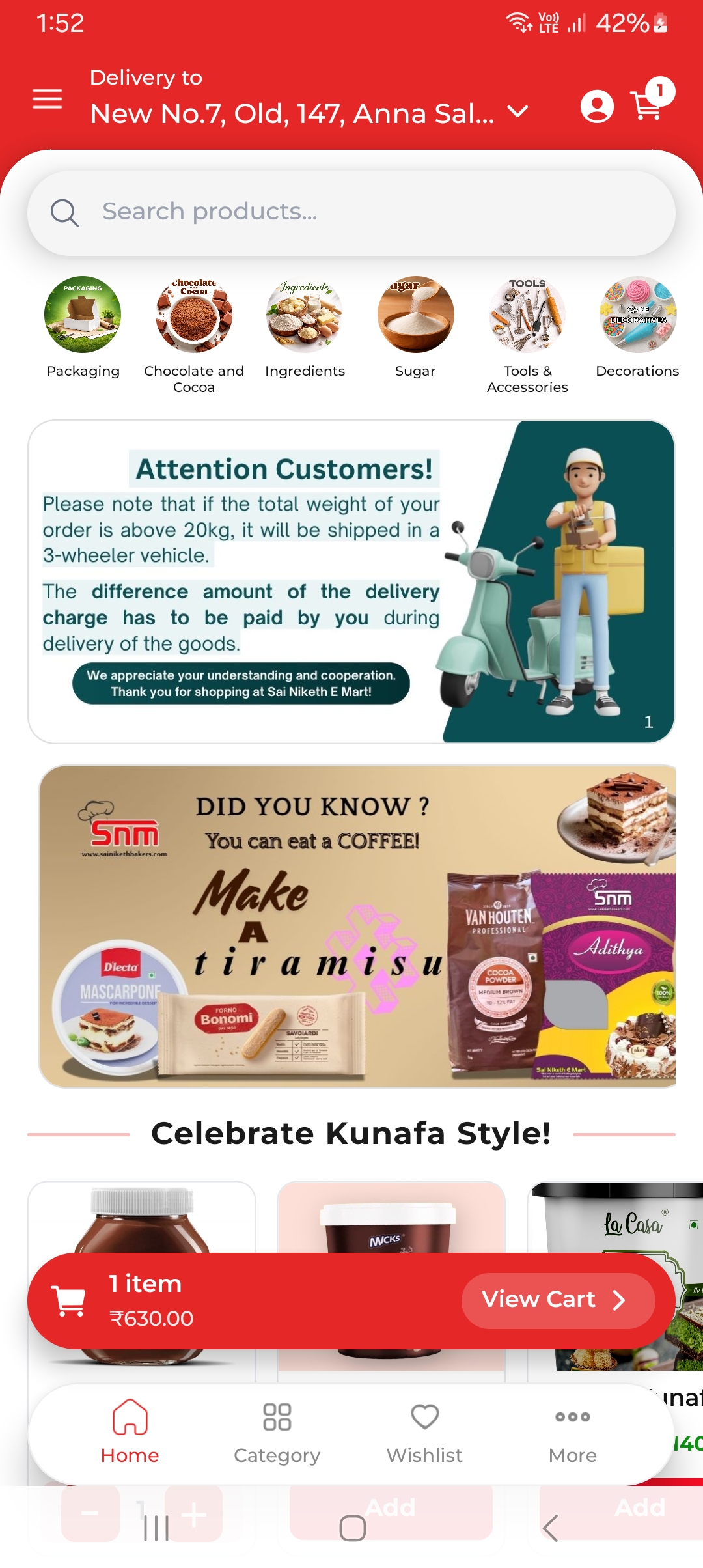 Customer Shopping App